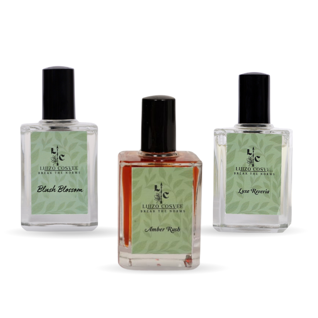 Blush Blossom + Luxe Reverie + Amber Rush |  Diwali Special 3-Piece Gift Set