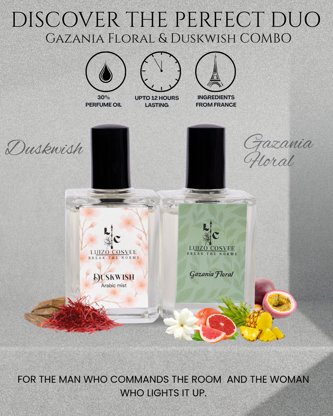 The Magnetic Duo (Gazania Floral & Duskwish)