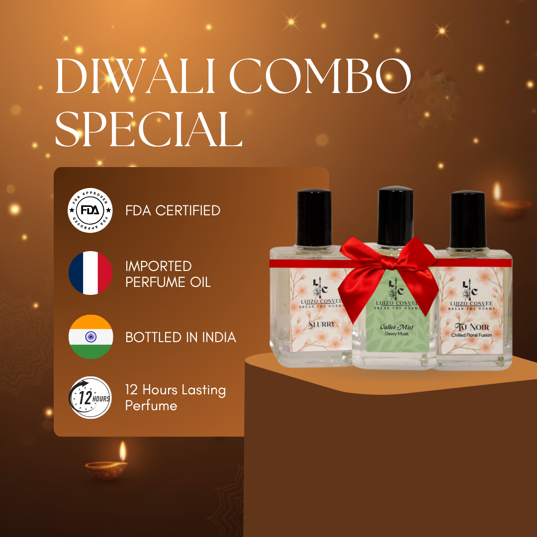 Slurry + Vallee Mist + Taj Noir | Diwali Special 3-Piece Gift Set