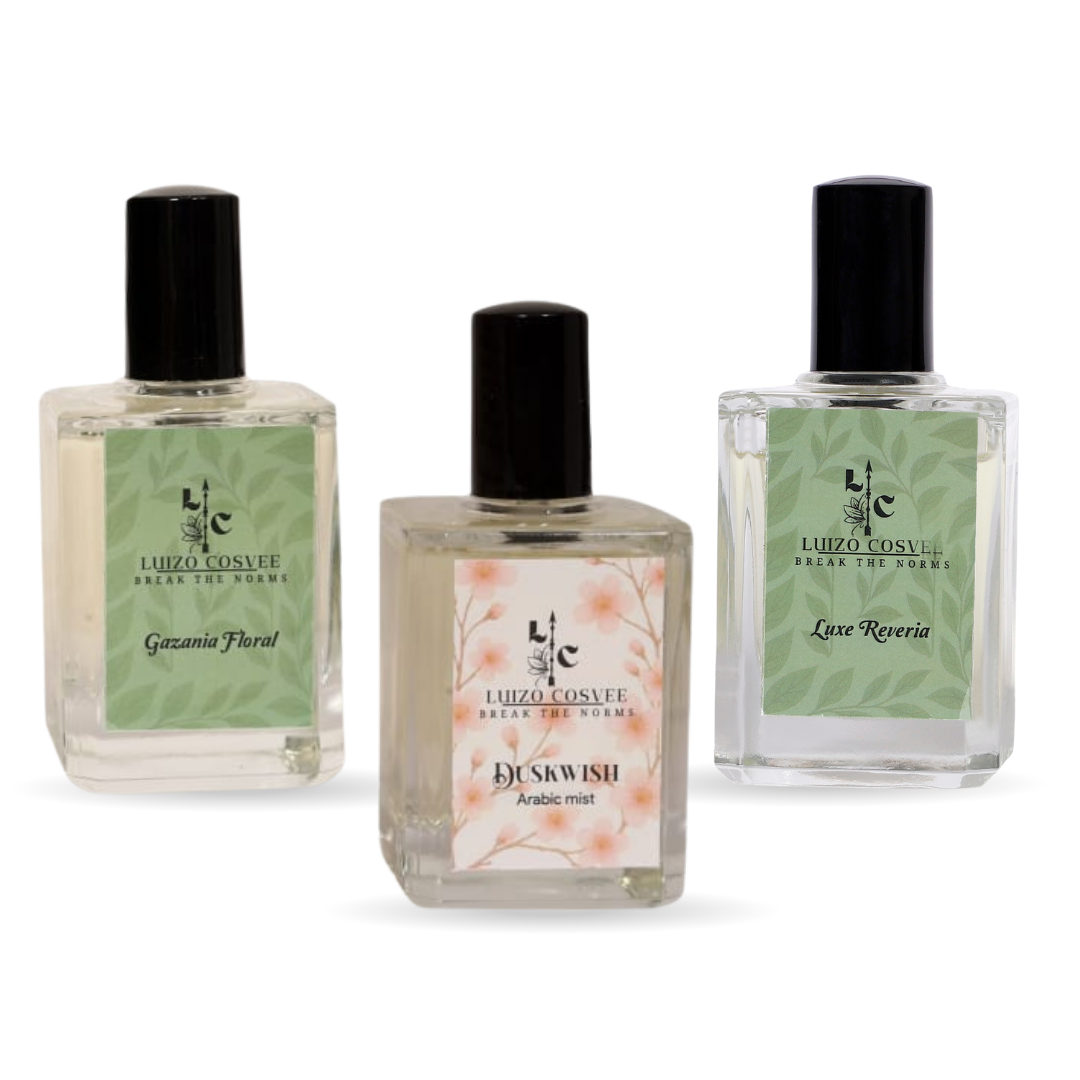 Luxe Reverie + Gazania Floral + Duskwish |  Diwali Special 3-Piece Gift Set