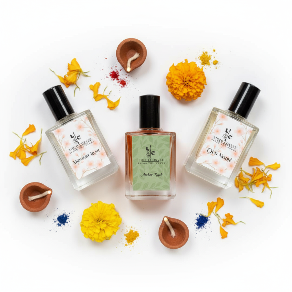 Oud Noire + Midnight Rush + Amber Rush | Diwali Special 3-Piece Gift Set